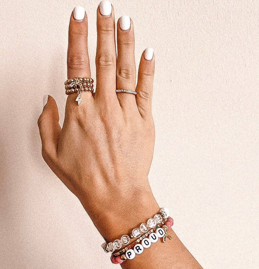 charm ring stack
